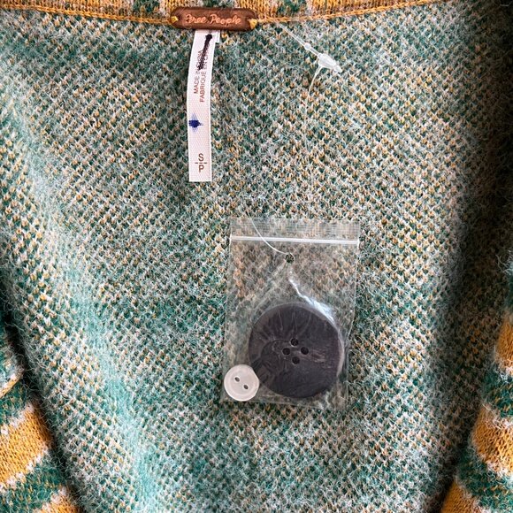 Free People Plaid Sleeveless Peacoat - NWT - Small - Picture 7 of 7